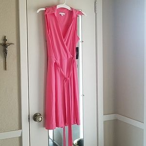 Pink New York and Company Stretch Dress NWOT
